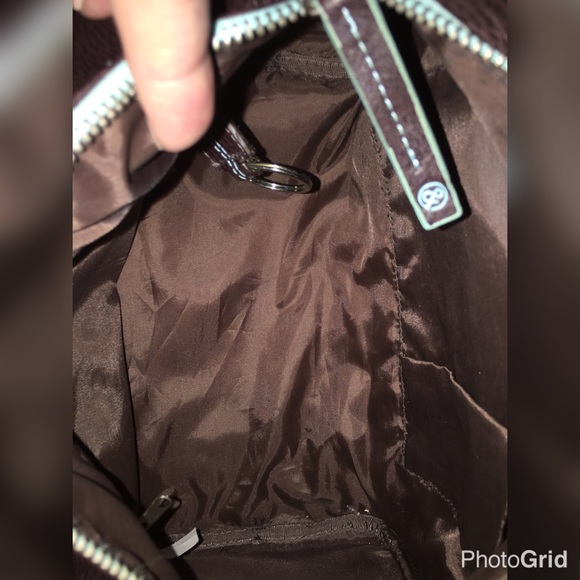 MATT AND NAT MONTREAL DK BROWN AND GREEN BAG - Picture 3 of 4